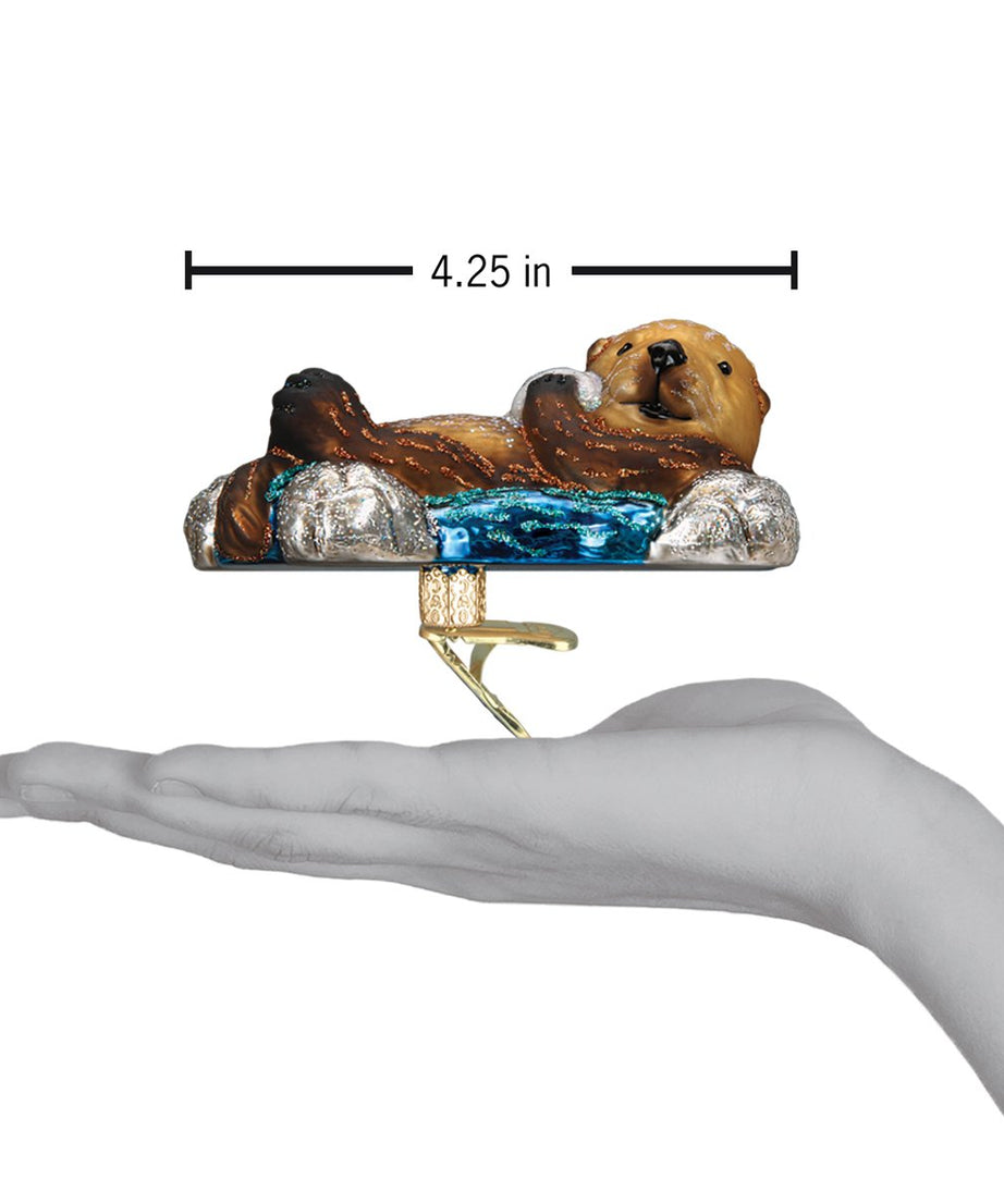 Floating Sea Otter Ornament
