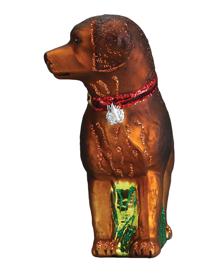 Standing Chocolate Lab Ornament
