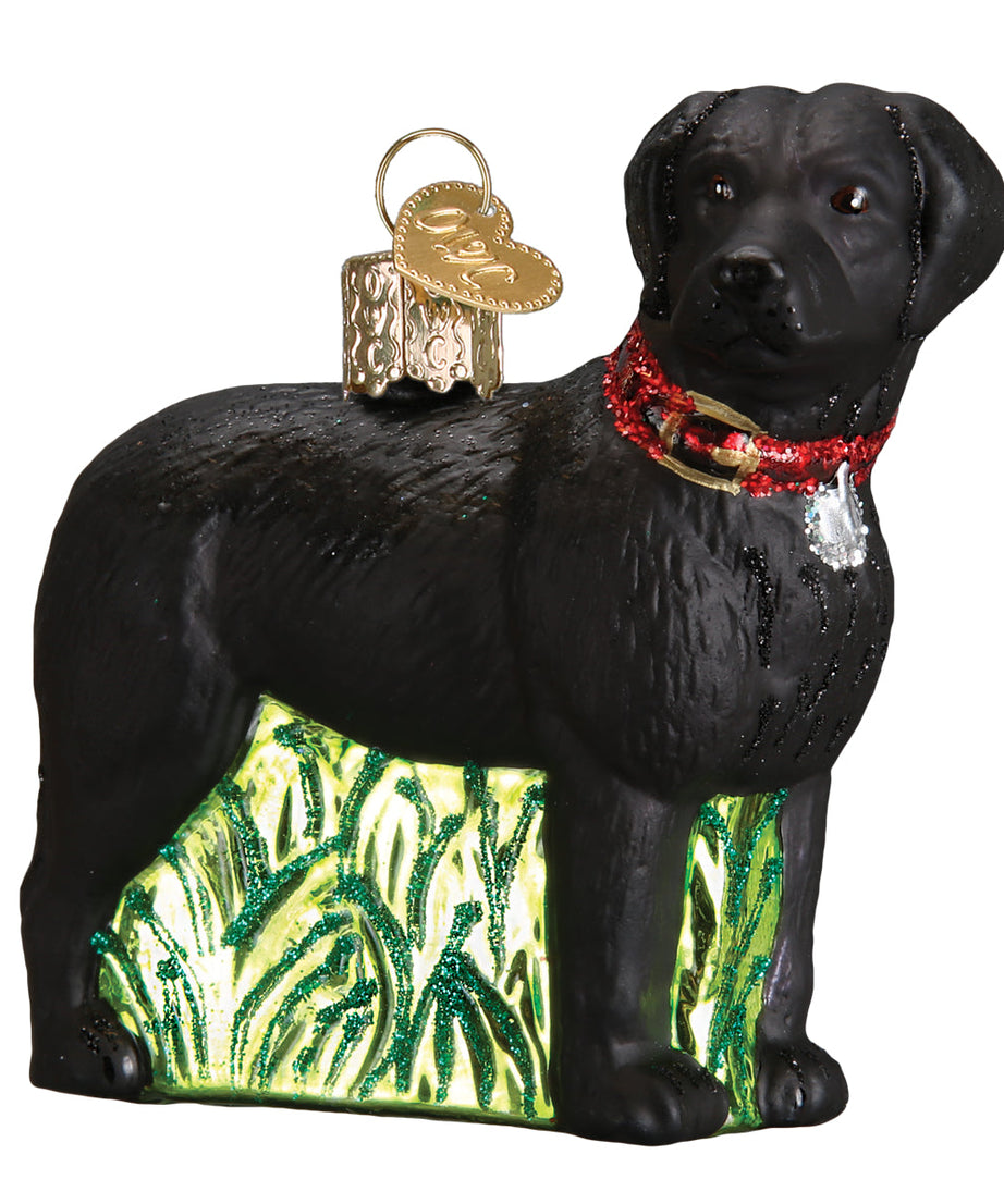 Standing Black Lab Ornament