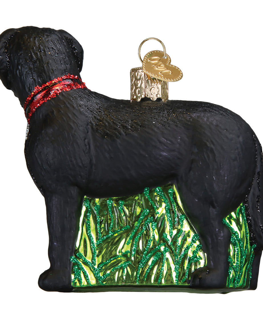 Standing Black Lab Ornament