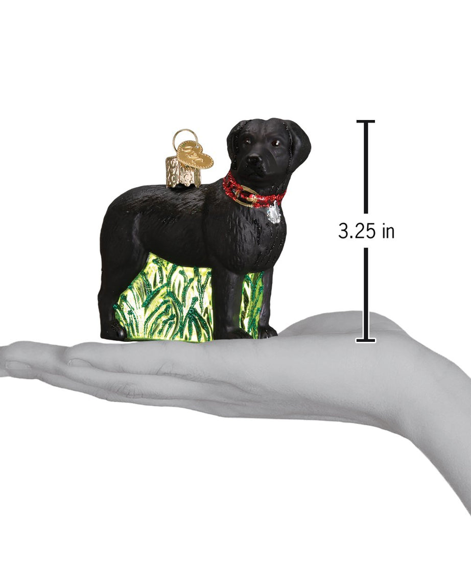 Standing Black Lab Ornament