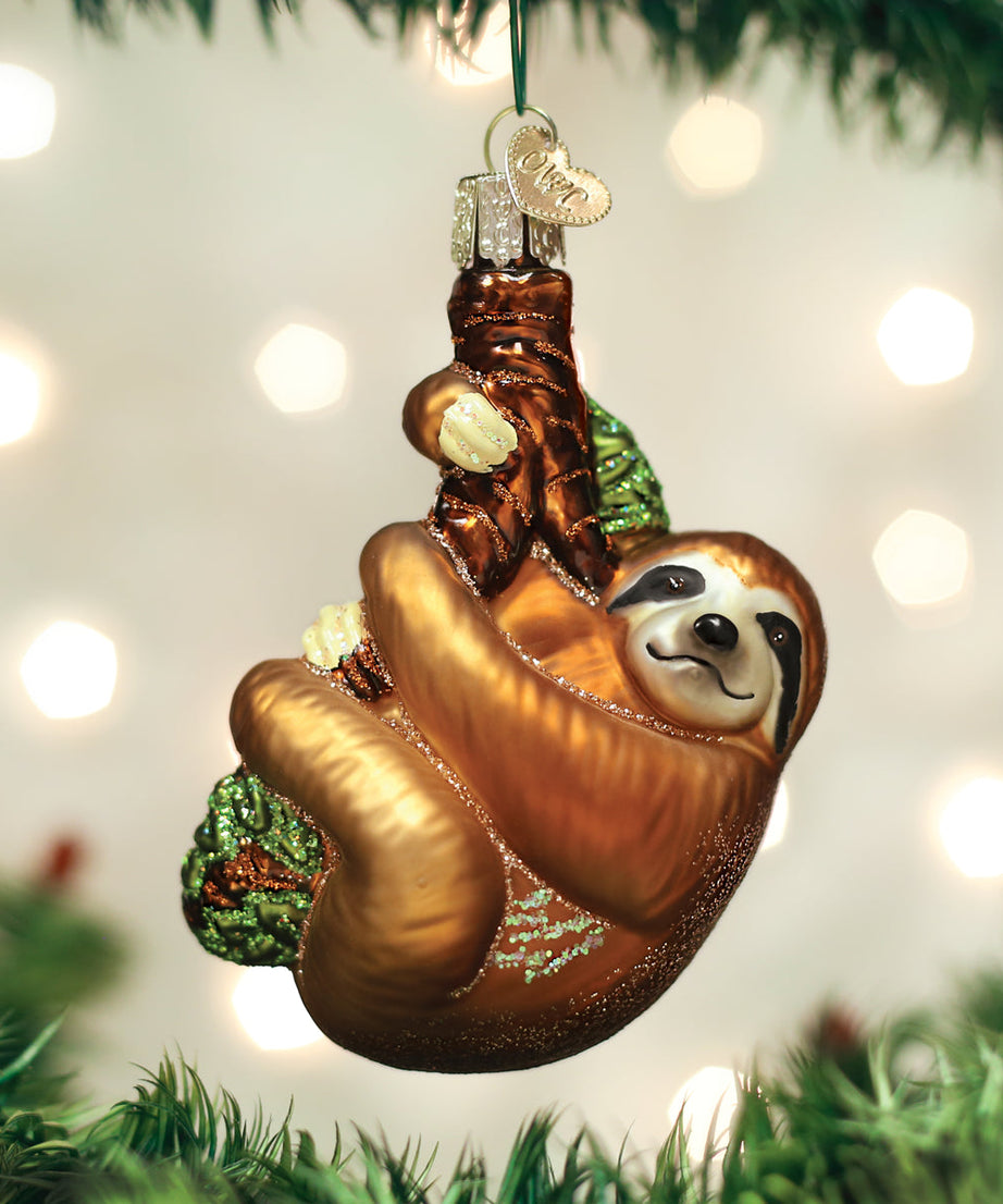 Christmas Sloth Ornament