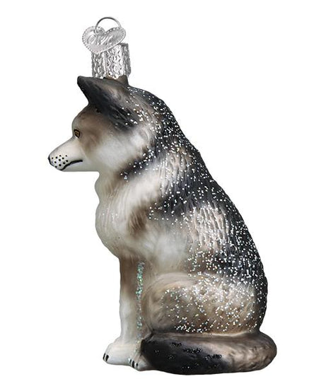 Sitting Wolf Ornament