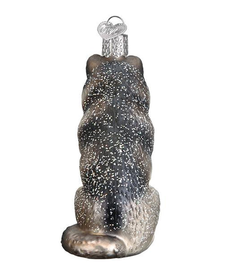 Sitting Wolf Ornament