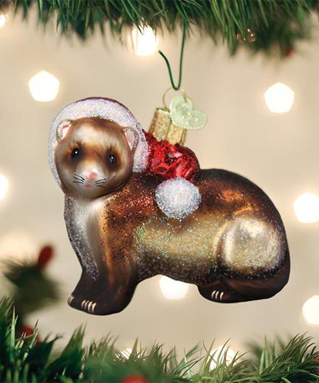 Christmas Ferret Ornament