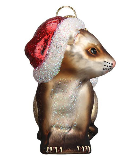 Christmas Ferret Ornament