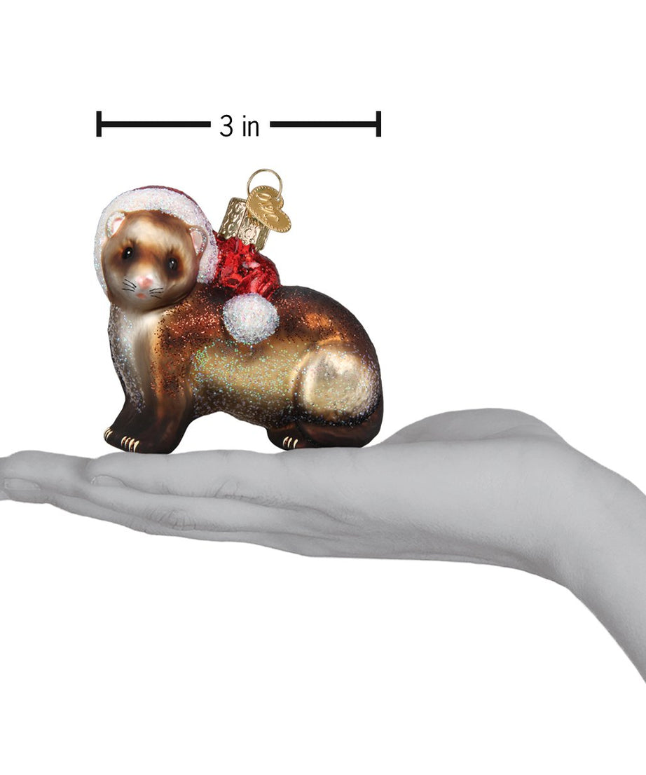 Christmas Ferret Ornament