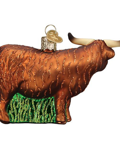 Highland Cow Christmas Ornament