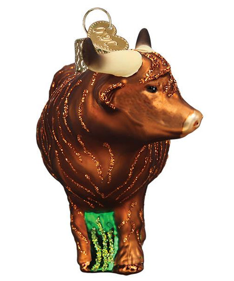 Highland Cow Christmas Ornament