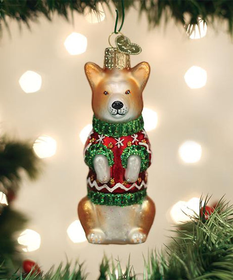 Christmas Corgi Ornament
