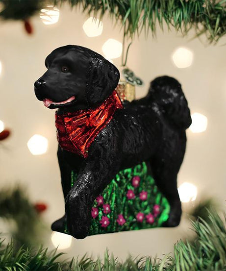 Black Doodle Dog Ornament