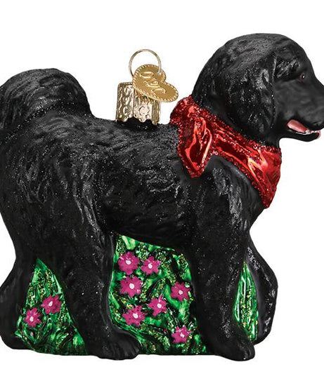 Black Doodle Dog Ornament