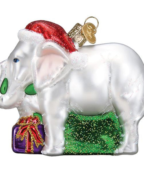White Elephant Ornament