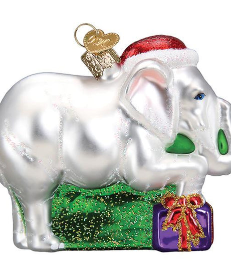 White Elephant Ornament