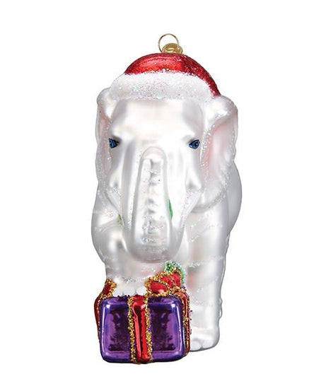 White Elephant Ornament