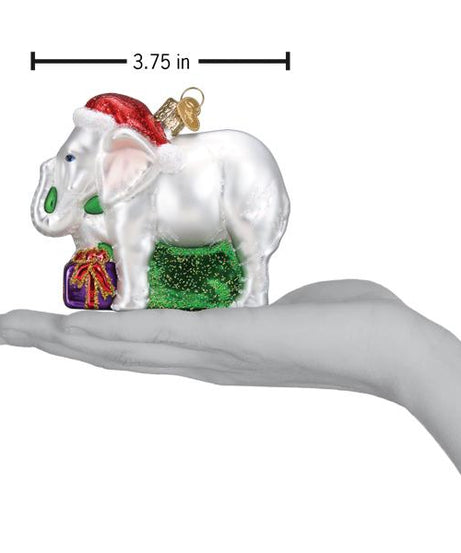 White Elephant Ornament