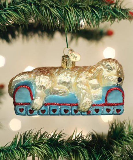 Sleepy Doodle Dog Ornament