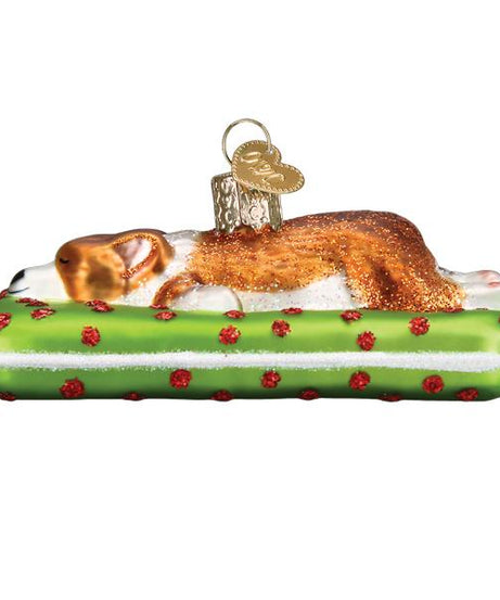 Sleepy Corgi Ornament
