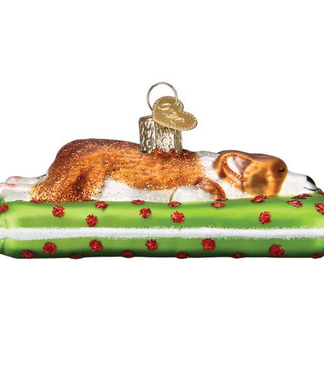Sleepy Corgi Ornament