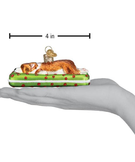 Sleepy Corgi Ornament