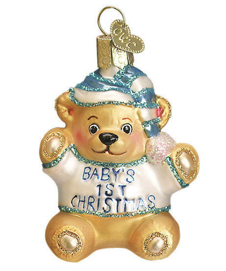 Baby Boy's First Teddy Bear Ornament
