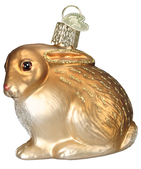 Tan Cottontail Bunny Ornament