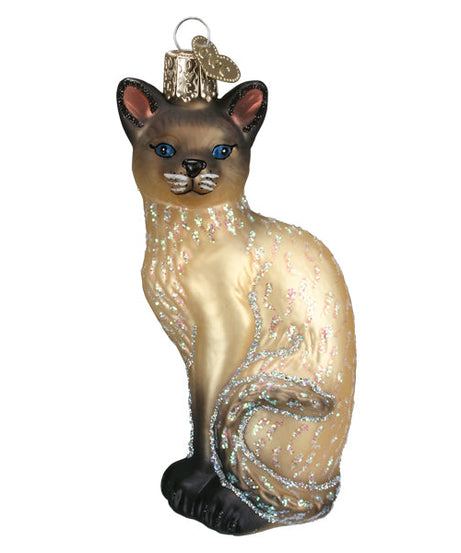 Tan Siamese Cat Ornament