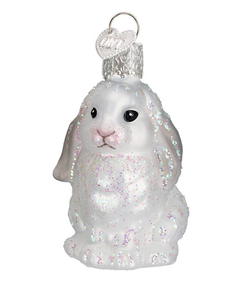 White Baby Bunny Ornament