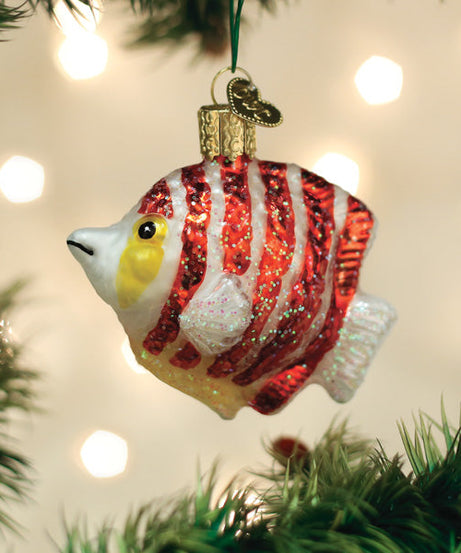 Peppermint Angelfish Ornament