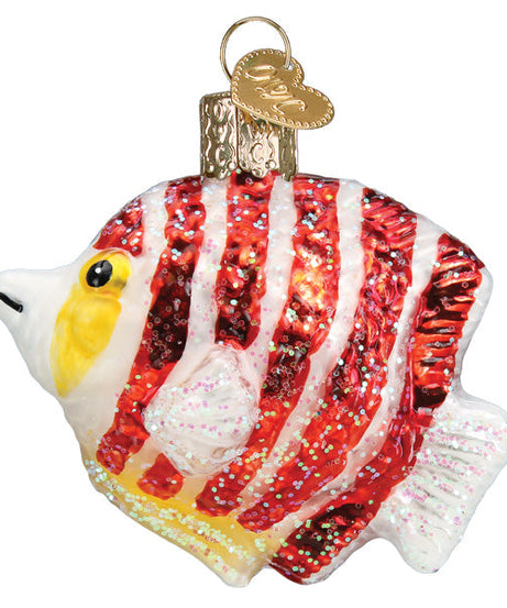 Peppermint Angelfish Ornament