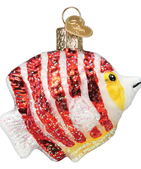 Peppermint Angelfish Ornament
