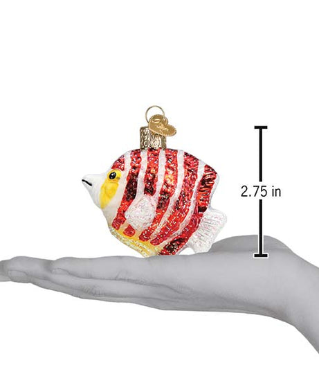 Peppermint Angelfish Ornament