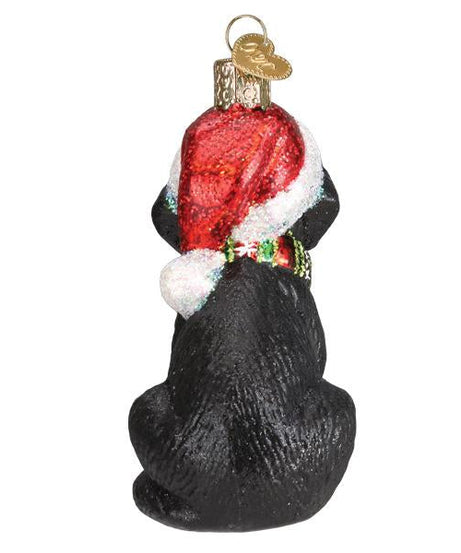 Holiday Black Labrador Puppy Ornament