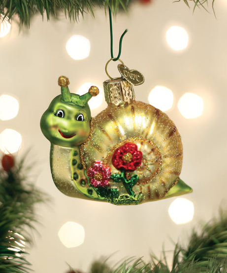 Smiley Snail Ornament