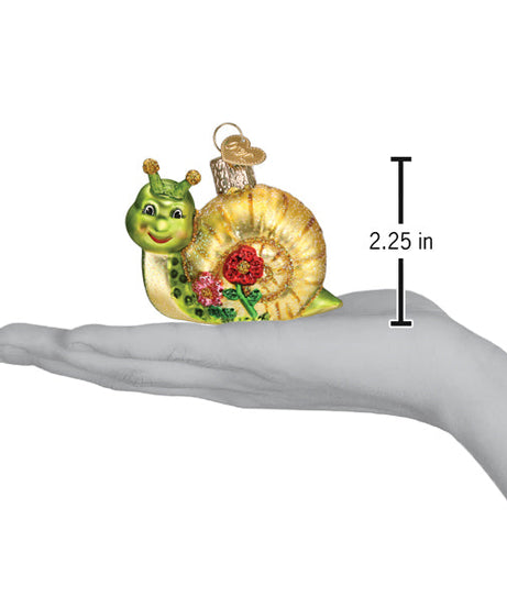 Smiley Snail Ornament