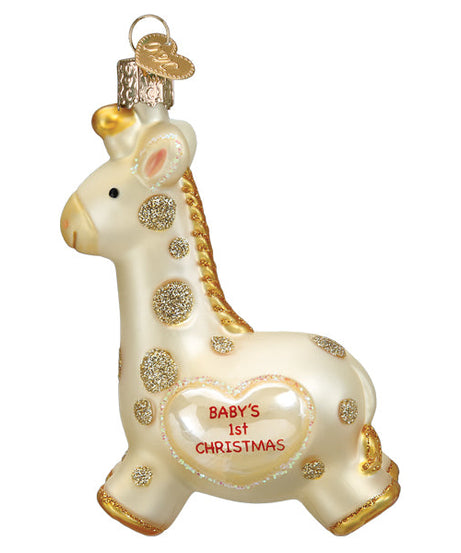 Baby's First Christmas Giraffe Ornament