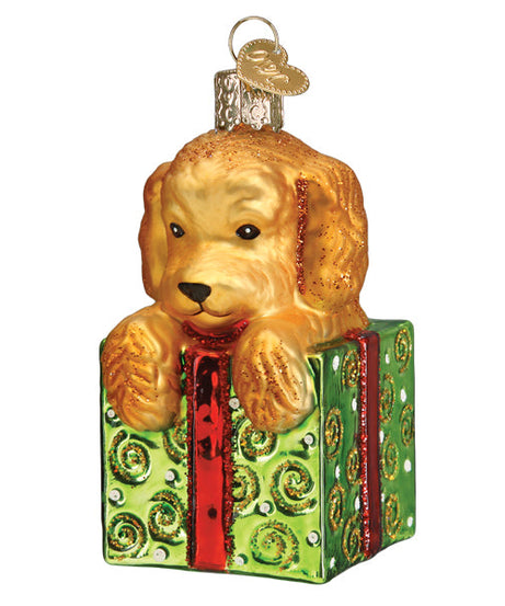 Doodle Puppy Surprise Ornament