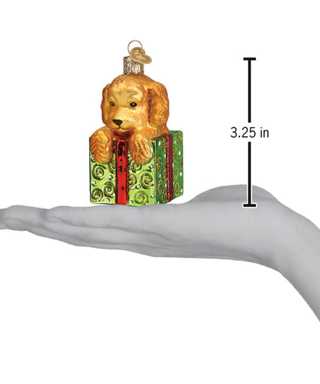 Doodle Puppy Surprise Ornament