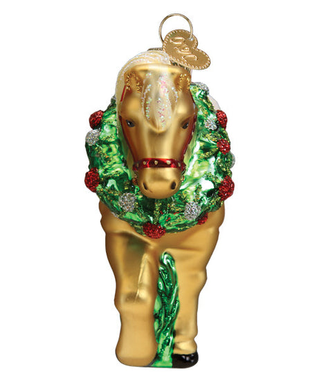 Horse With Wreath Ornament