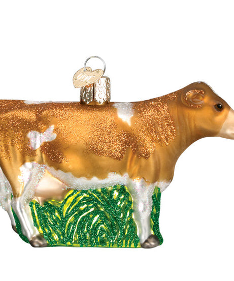 Brown Dairy Cow Ornament