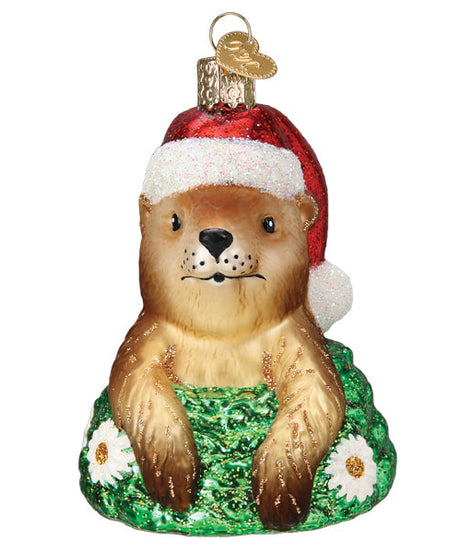 Santa Groundhog Ornament