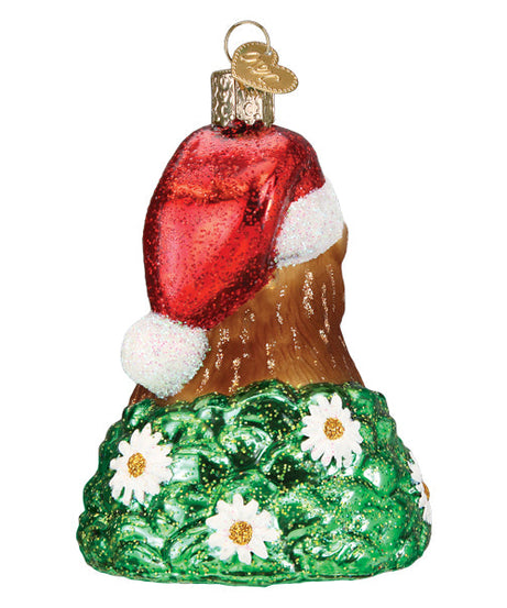Santa Groundhog Ornament