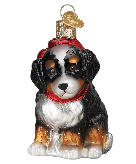Bernedoodle Puppy Ornament