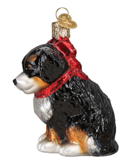 Bernedoodle Puppy Ornament