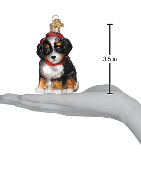 Bernedoodle Puppy Ornament