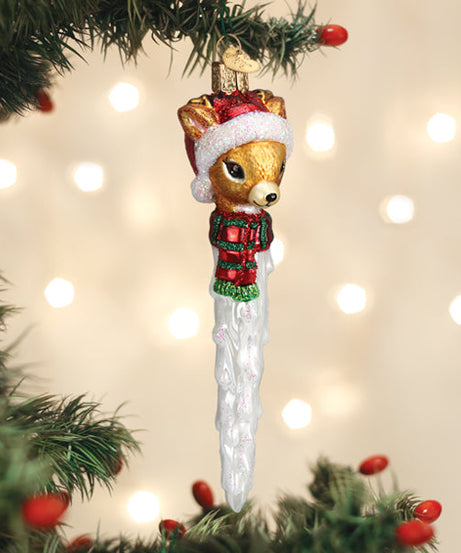 Reindeer Icicle Ornament