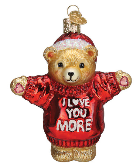 I Love You More Bear Ornament