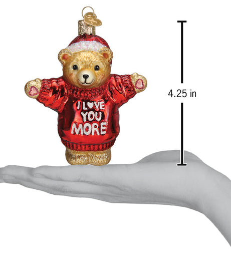 I Love You More Bear Ornament