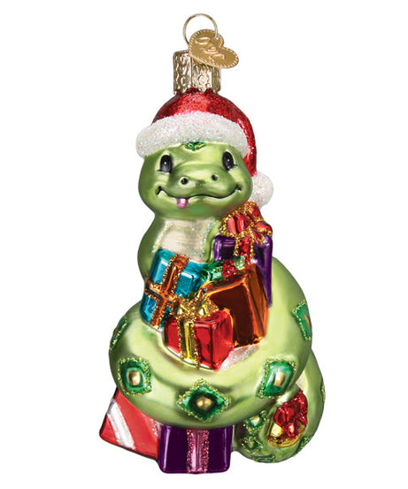 Santa Snake Ornament