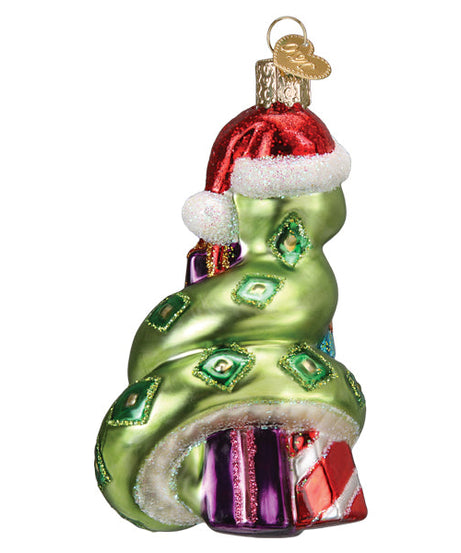 Santa Snake Ornament